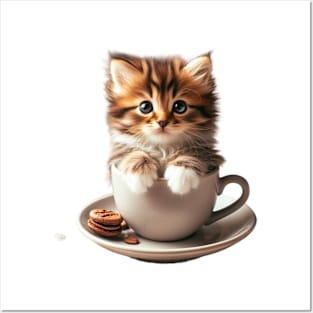 Mocha & Meows: A Feline-Friendly Coffee Retreat Posters and Art